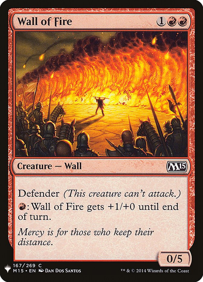 Wall of Fire [Mystery Booster] | Cards and Coasters CA