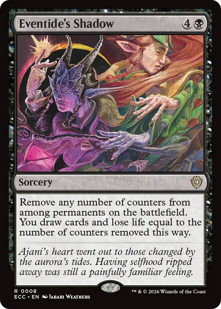 Eventide's Shadow [Lorwyn Eclipsed Commander] | Cards and Coasters CA