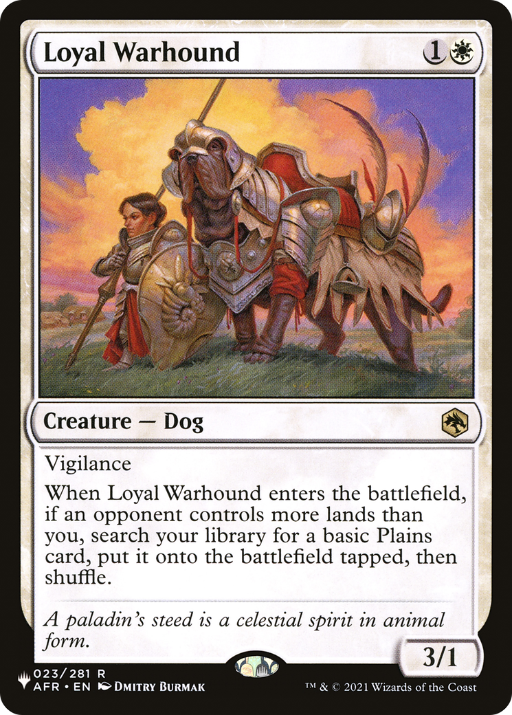 Loyal Warhound [The List] | Cards and Coasters CA