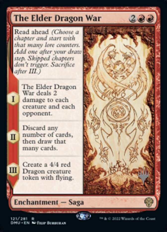 The Elder Dragon War (Promo Pack) [Dominaria United Promos] | Cards and Coasters CA