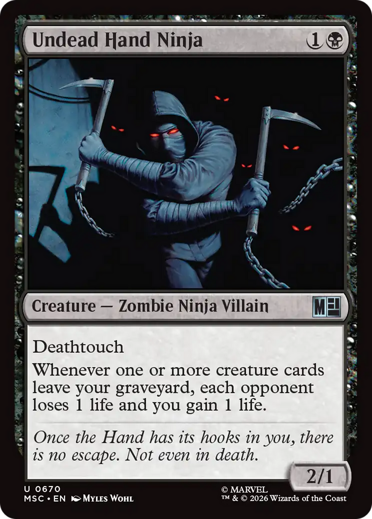 Undead Hand Ninja [Marvel Super Heroes Commander] | Cards and Coasters CA
