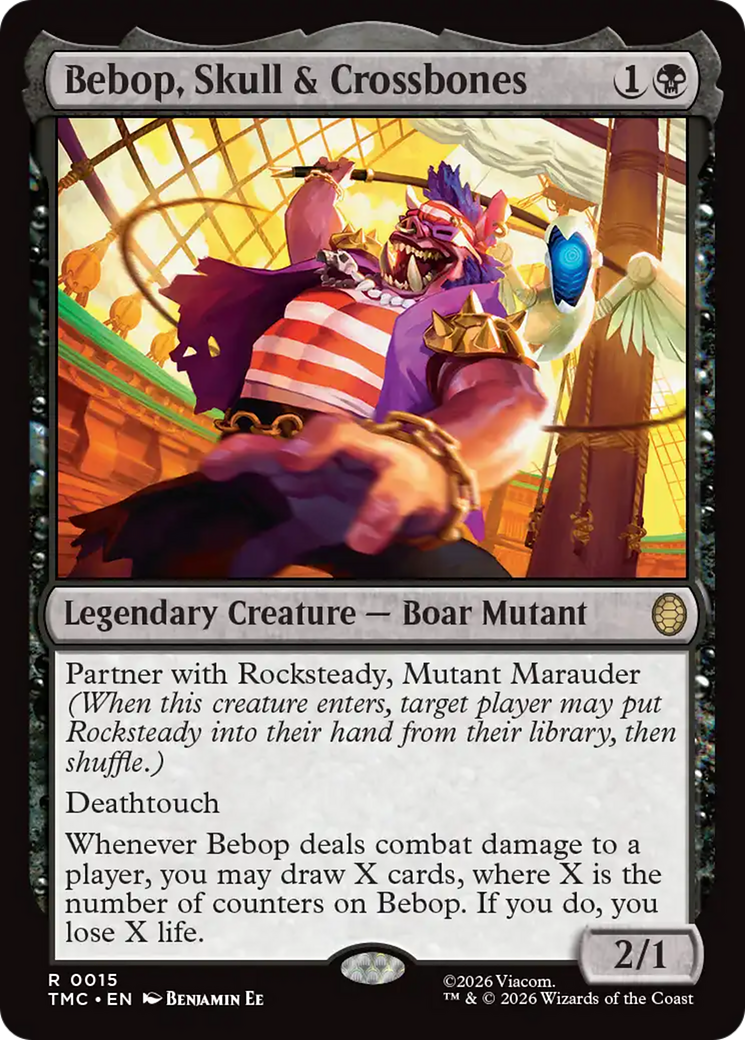 Bebop, Skull & Crossbones [Teenage Mutant Ninja Turtles Commander] | Cards and Coasters CA