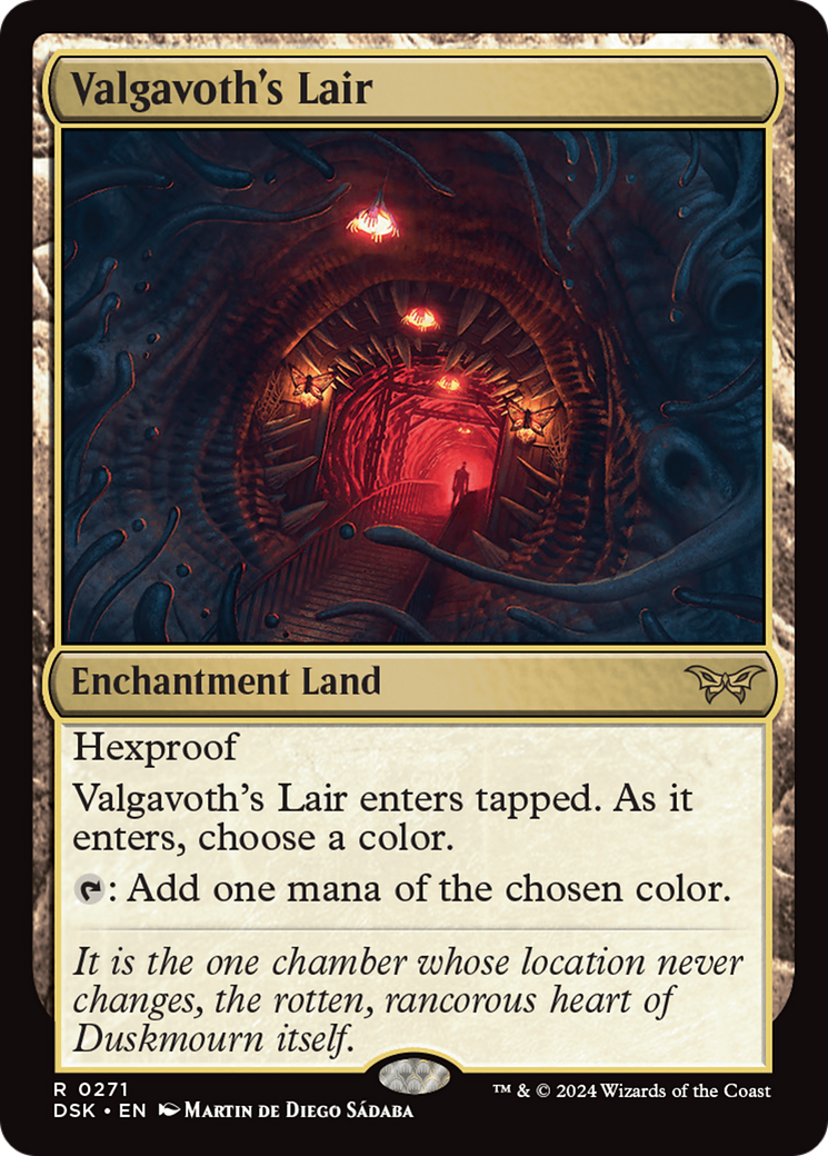 Valgavoth's Lair [Duskmourn: House of Horror] | Cards and Coasters CA