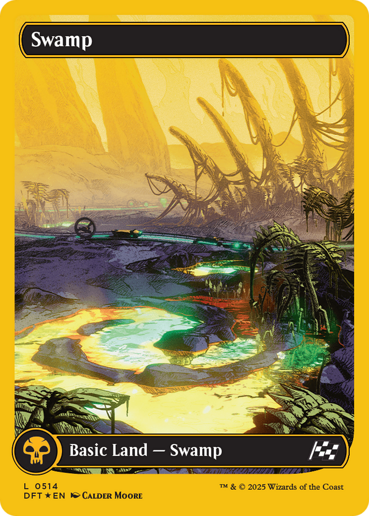 Swamp (0514) (First-Place Foil) [Aetherdrift] | Cards and Coasters CA