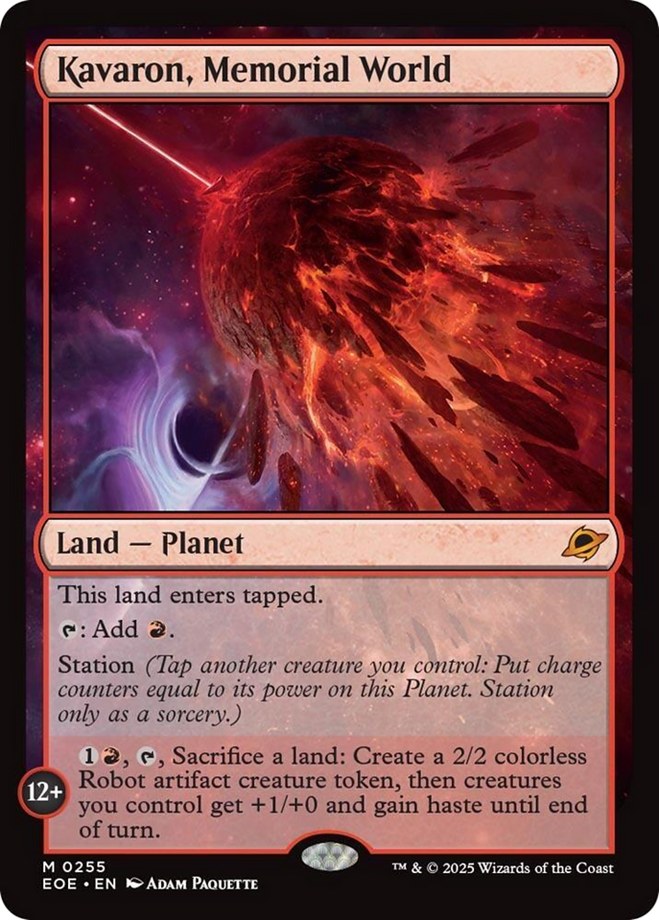 Kavaron, Memorial World [Edge of Eternities] | Cards and Coasters CA
