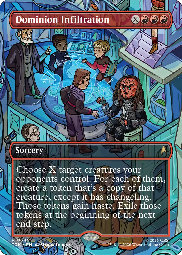 Dominion Infiltration (Borderless) [Star Trek] | Cards and Coasters CA