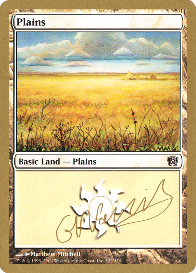 Plains (gn332) (Gabriel Nassif) [World Championship Decks 2004] | Cards and Coasters CA