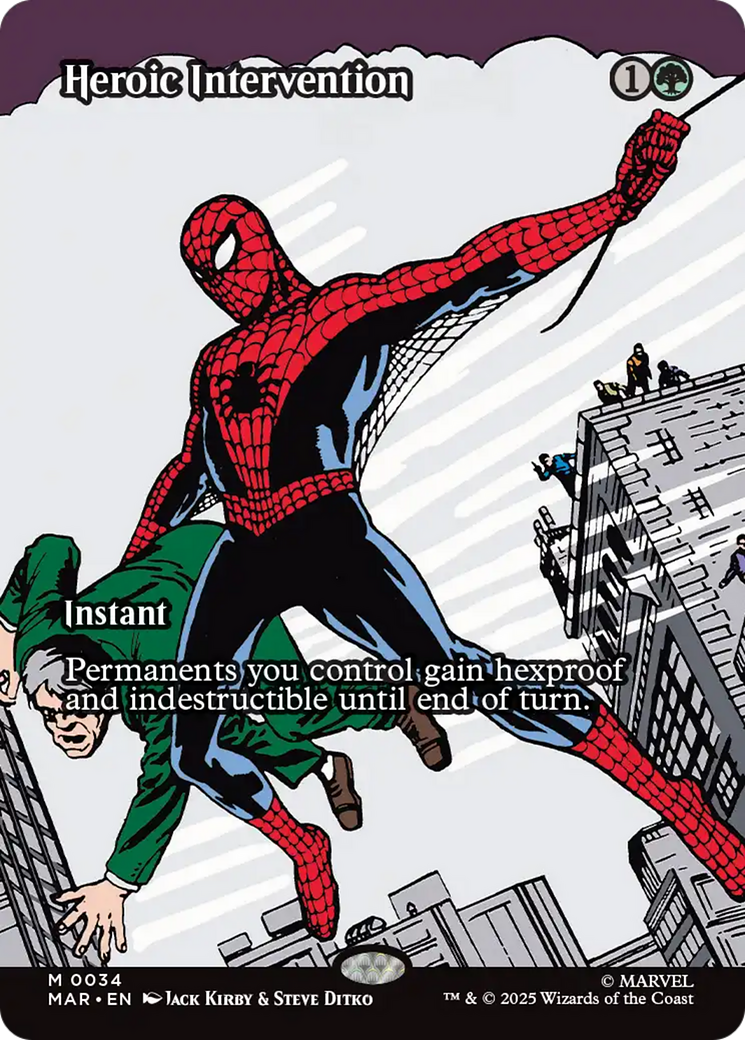 Heroic Intervention (Borderless) [Marvel's Spider-Man: Eternal-Legal] | Cards and Coasters CA