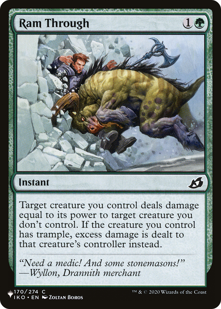 Ram Through [The List] | Cards and Coasters CA