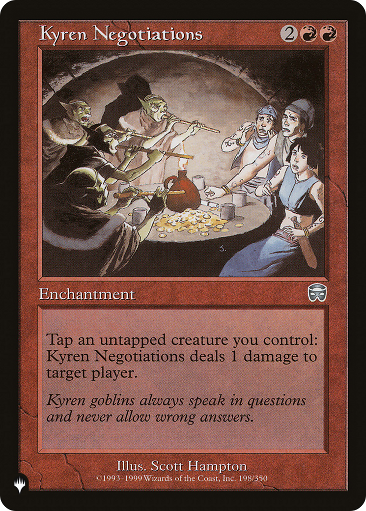 Kyren Negotiations [The List] | Cards and Coasters CA