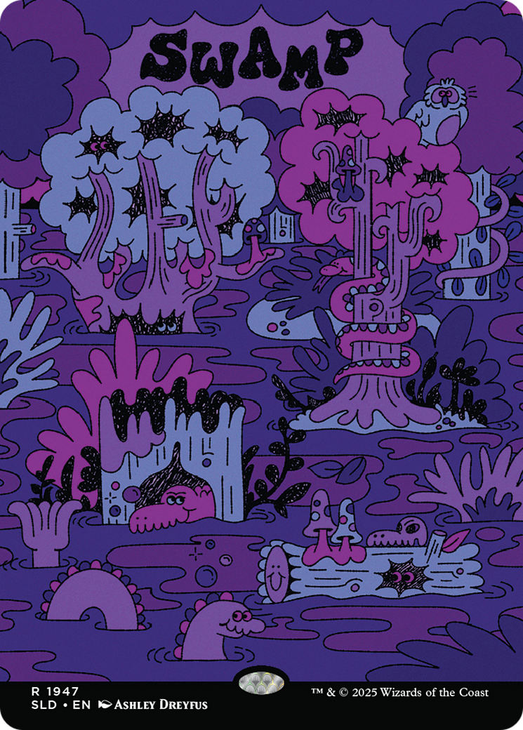 Swamp (1947) [Secret Lair Drop Series] | Cards and Coasters CA