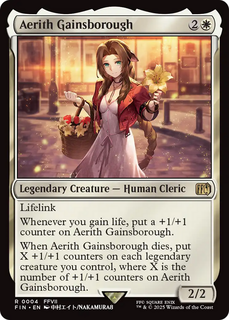 Aerith Gainsborough [FINAL FANTASY] | Cards and Coasters CA