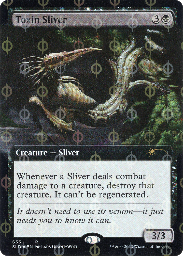 Toxin Sliver (Extended Art) (Step-and-Compleat Foil) [Secret Lair Drop Promos] | Cards and Coasters CA