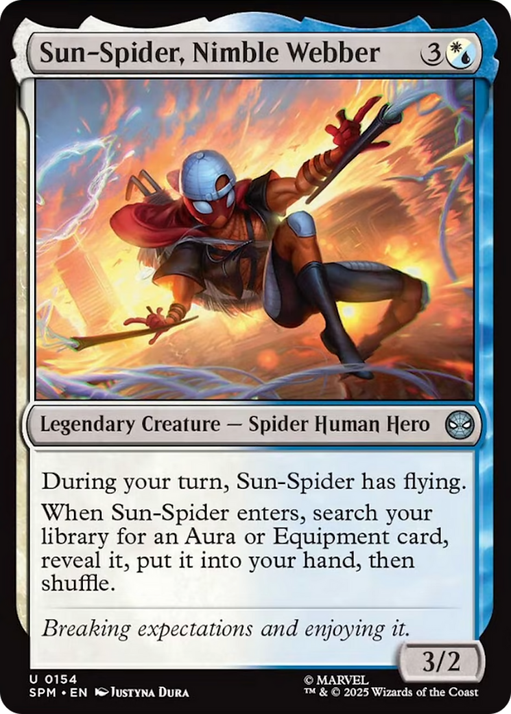 Sun-Spider, Nimble Webber [Marvel's Spider-Man] | Cards and Coasters CA