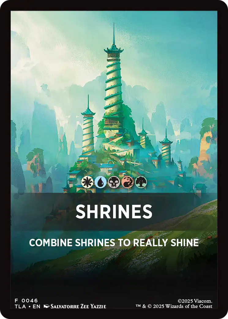 Shrines Theme Card [Avatar: The Last Airbender Tokens] | Cards and Coasters CA