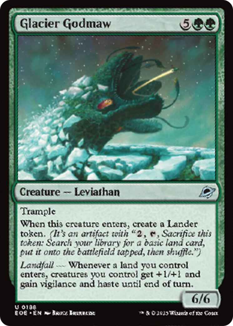 Glacier Godmaw [Edge of Eternities] | Cards and Coasters CA