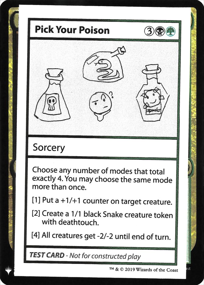 Pick Your Poison [Mystery Booster Playtest Cards] | Cards and Coasters CA
