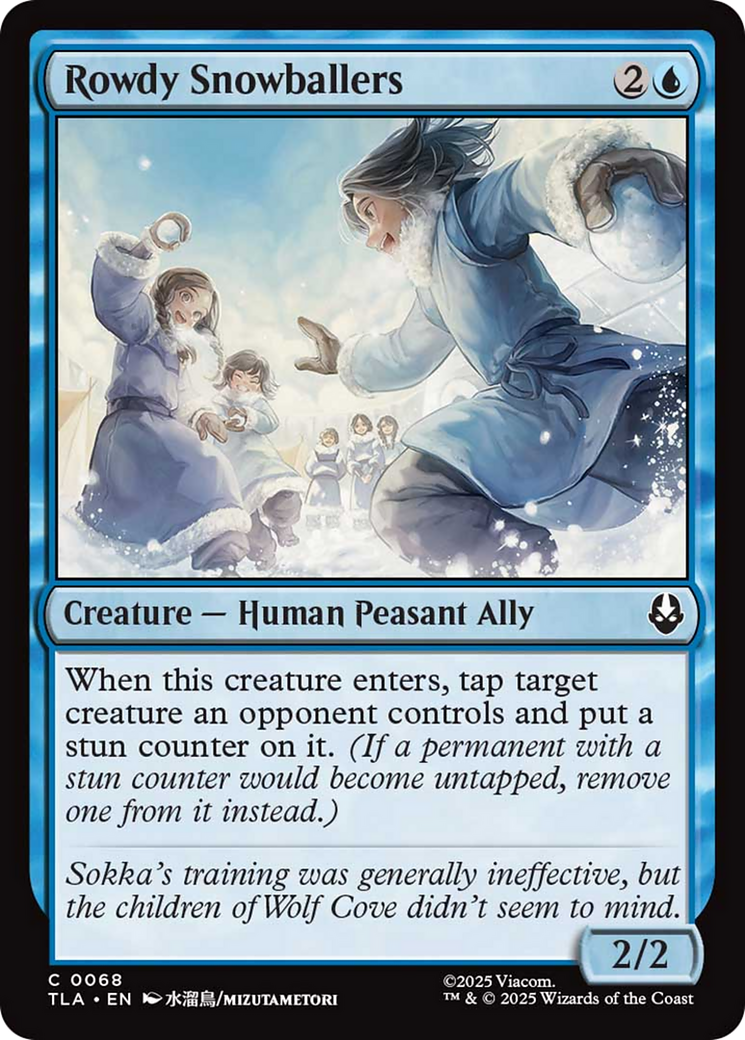 Rowdy Snowballers [Avatar: The Last Airbender] | Cards and Coasters CA