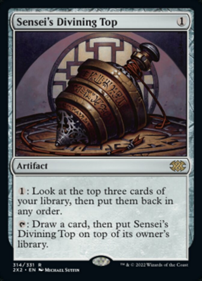 Sensei's Divining Top [Double Masters 2022] | Cards and Coasters CA
