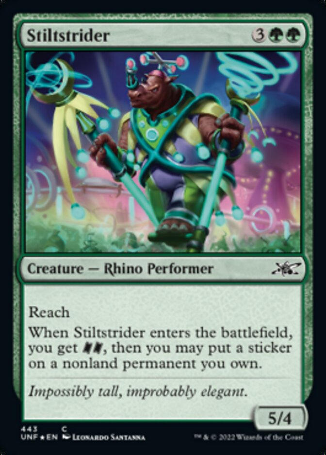 Stiltstrider (Galaxy Foil) [Unfinity] | Cards and Coasters CA