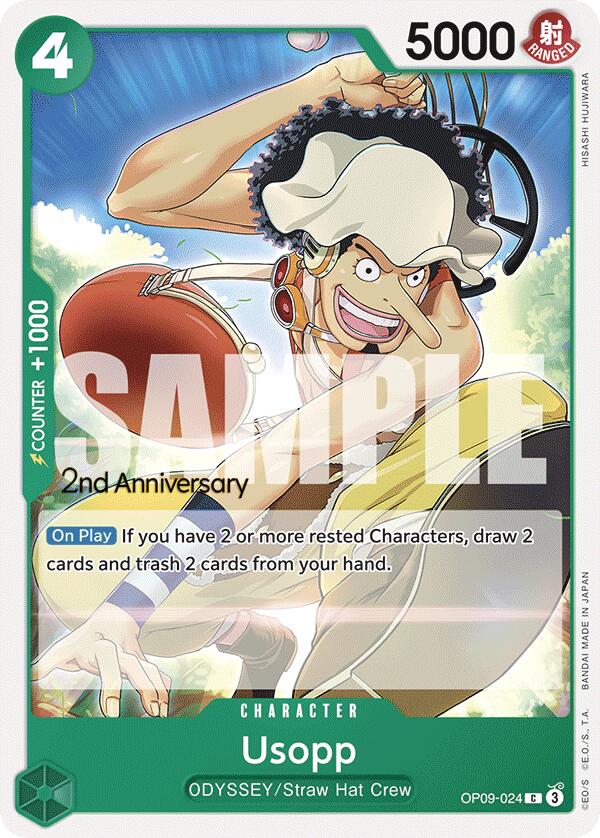 Usopp [Emperors in the New World: 2nd Anniversary Tournament Cards] | Cards and Coasters CA