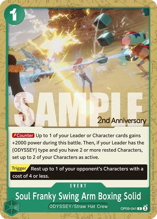 Soul Franky Swing Arm Boxing Solid [Emperors in the New World: 2nd Anniversary Tournament Cards] | Cards and Coasters CA
