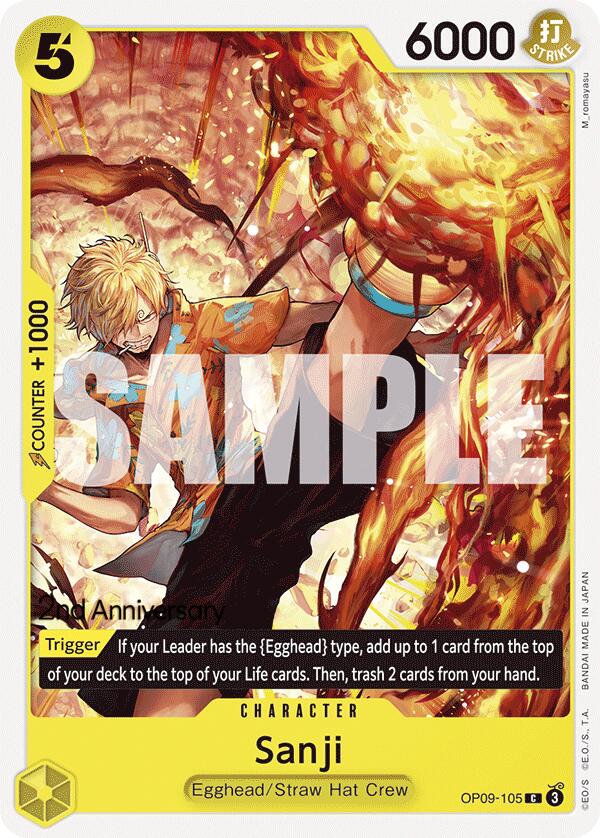 Sanji [Emperors in the New World: 2nd Anniversary Tournament Cards] | Cards and Coasters CA
