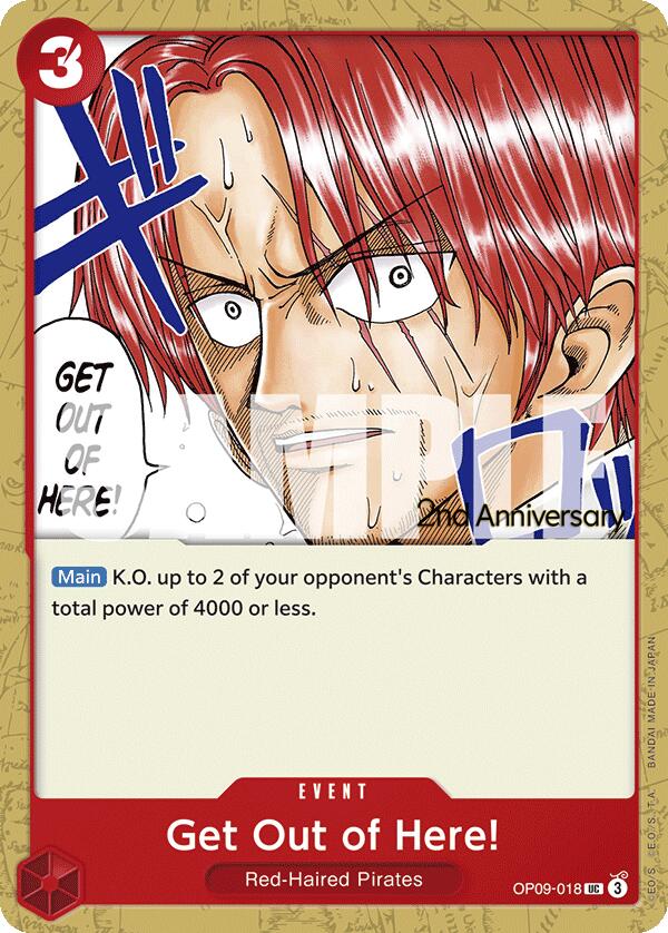 Get Out of Here! [Emperors in the New World: 2nd Anniversary Tournament Cards] | Cards and Coasters CA