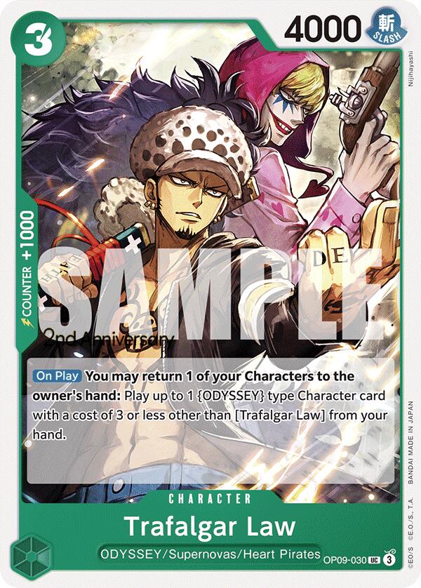 Trafalgar Law [Emperors in the New World: 2nd Anniversary Tournament Cards] | Cards and Coasters CA
