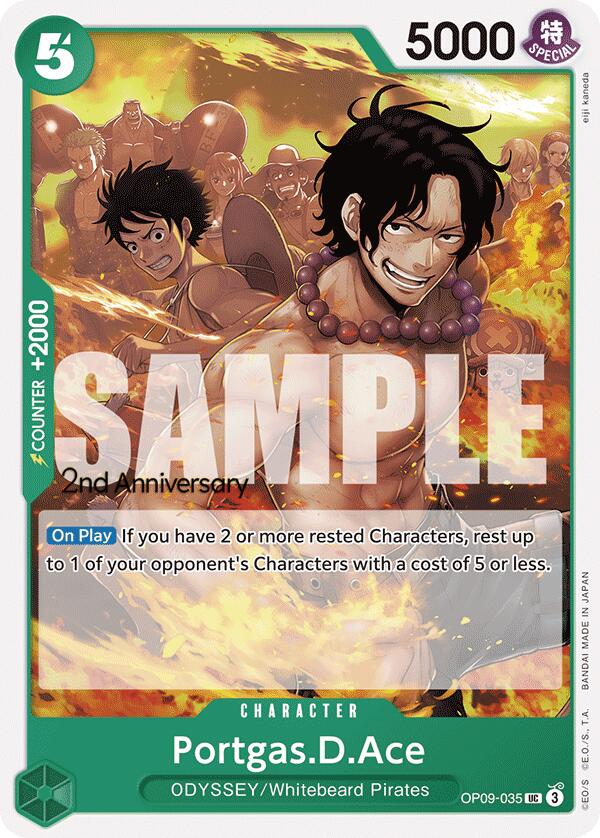 Portgas.D.Ace [Emperors in the New World: 2nd Anniversary Tournament Cards] | Cards and Coasters CA