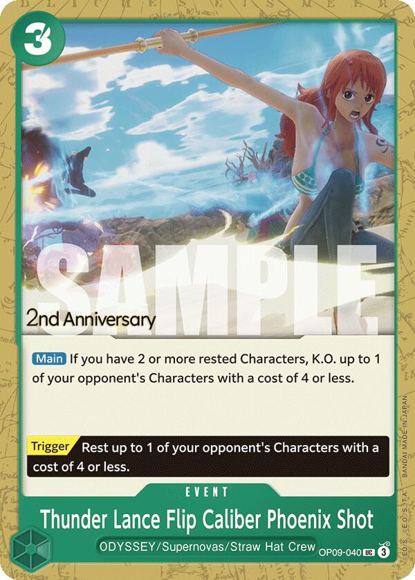 Thunder Lance Flip Caliber Phoenix Shot [Emperors in the New World: 2nd Anniversary Tournament Cards] | Cards and Coasters CA