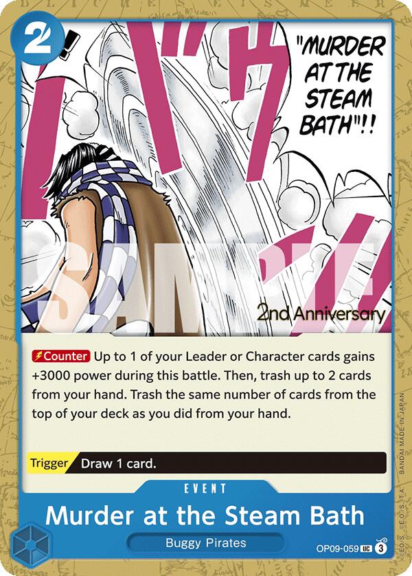 Murder at the Steam Bath [Emperors in the New World: 2nd Anniversary Tournament Cards] | Cards and Coasters CA