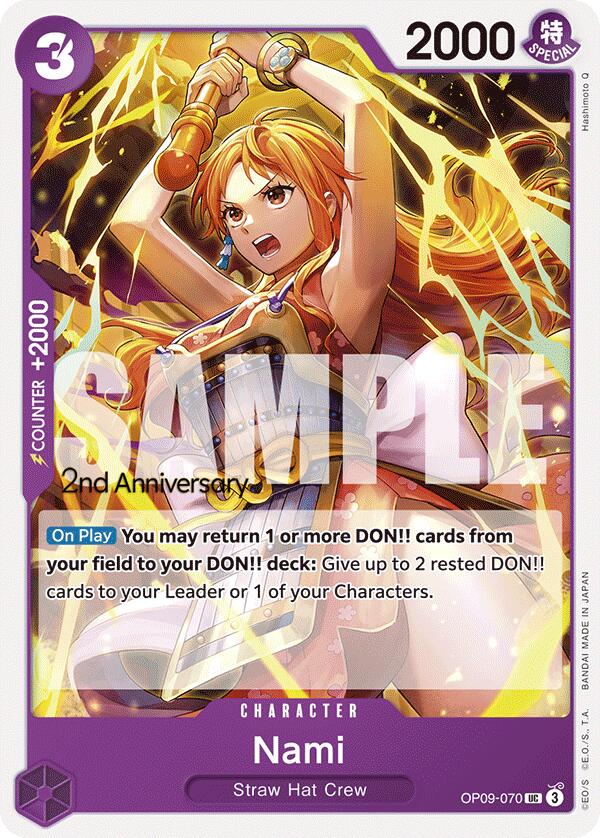 Nami [Emperors in the New World: 2nd Anniversary Tournament Cards] | Cards and Coasters CA