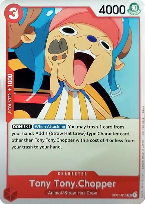 Tony Tony.Chopper [One Piece Demo Deck Cards] | Cards and Coasters CA