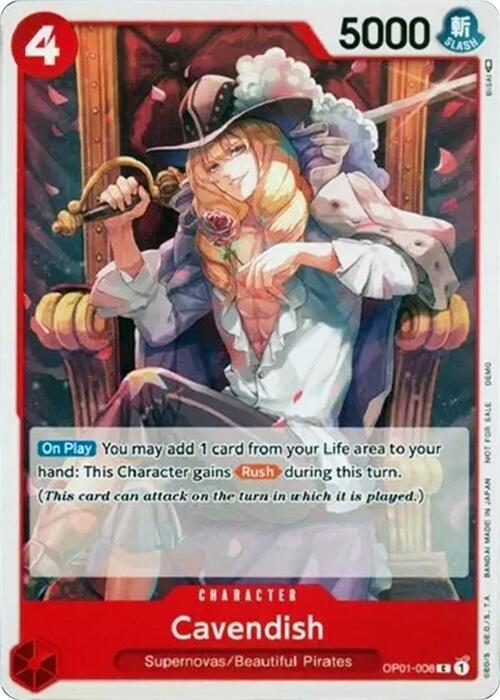 Cavendish [One Piece Demo Deck Cards] | Cards and Coasters CA