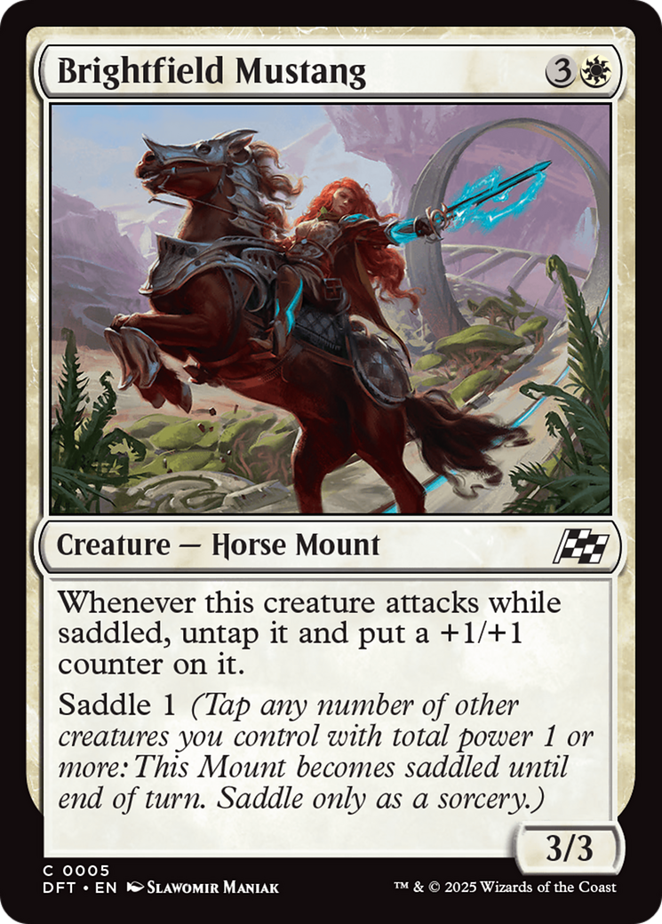 Brightfield Mustang [Aetherdrift] | Cards and Coasters CA