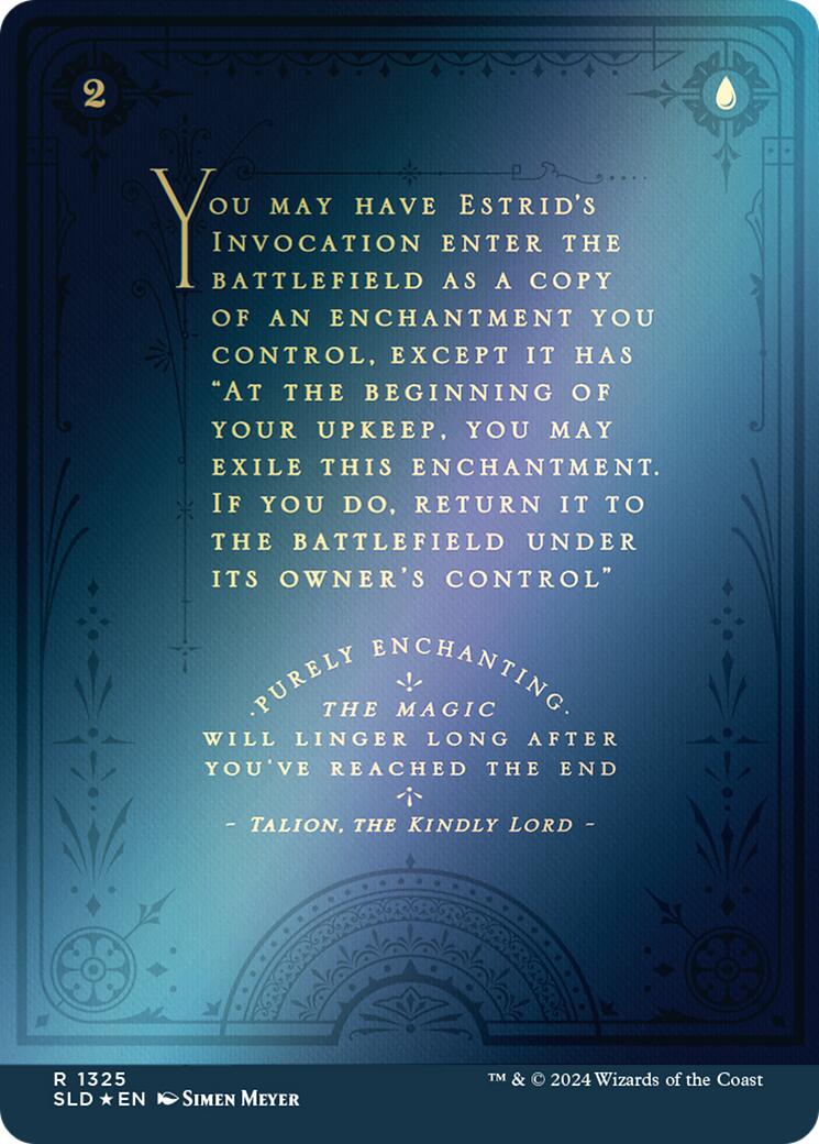 Estrid's Invocation [Secret Lair Drop Series] | Cards and Coasters CA