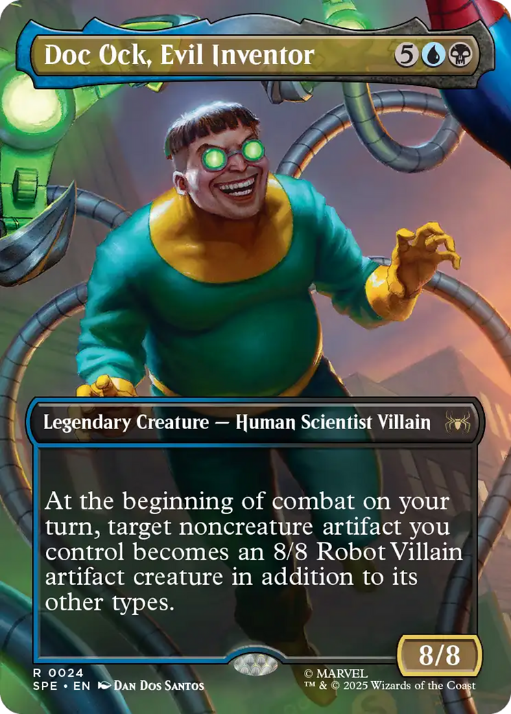 Doc Ock, Evil Inventor (Borderless) [Marvel's Spider-Man: Eternal-Legal] | Cards and Coasters CA