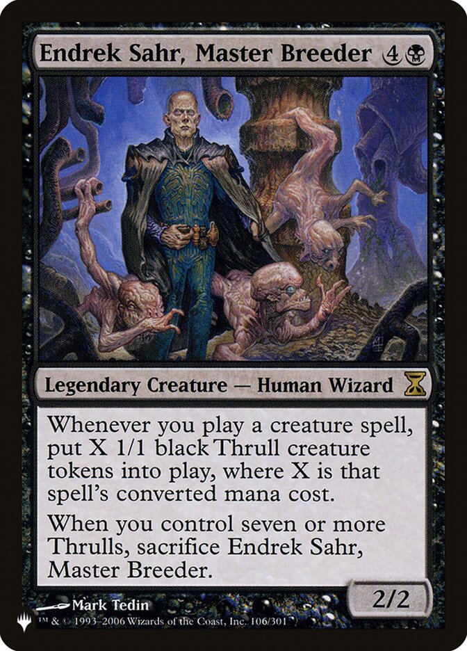 Endrek Sahr, Master Breeder [The List] | Cards and Coasters CA