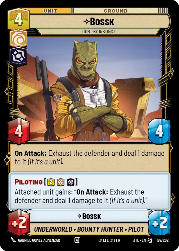 Bossk - Hunt By Instict (187/262) (187/257) [Jump to Lightspeed] | Cards and Coasters CA