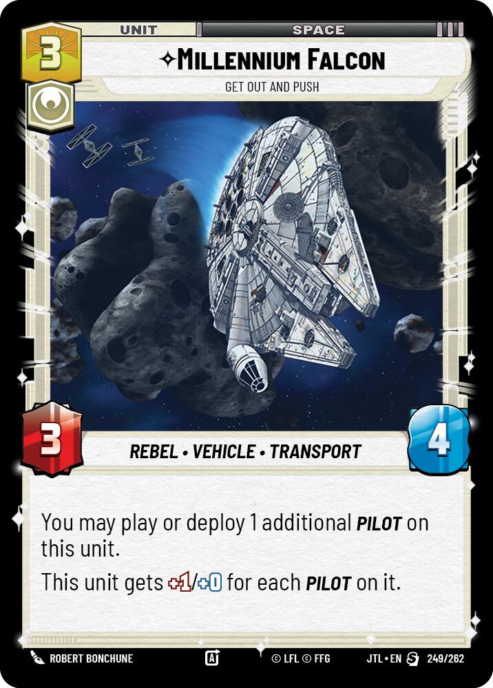 Millennium Falcon - Get Out And Push (249/262) (249/257) [Jump to Lightspeed] | Cards and Coasters CA