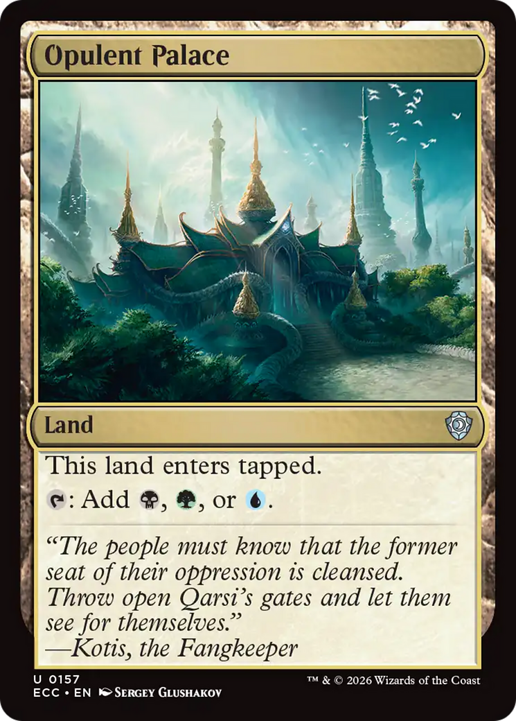 Opulent Palace [Lorwyn Eclipsed Commander] | Cards and Coasters CA