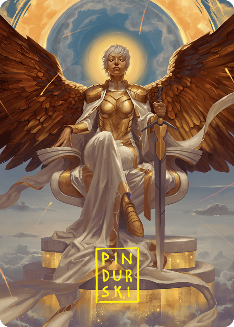 Herald of Eternal Dawn Art Card (27/54) (Gold-Stamped Signature) [Foundations Art Series] | Cards and Coasters CA