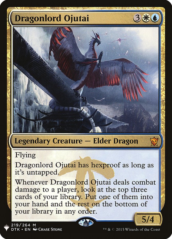 Dragonlord Ojutai [The List] | Cards and Coasters CA