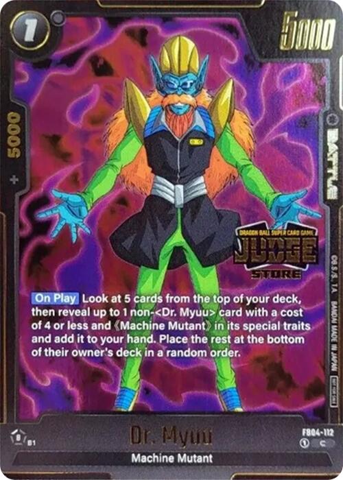 Dr. Myuu (Judge Pack (Store Judge) 03) [Fusion World Tournament Cards] | Cards and Coasters CA