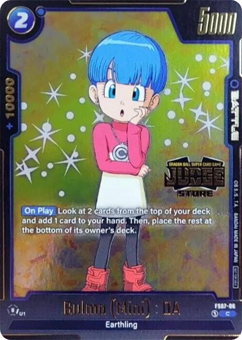 Bulma (Mini) : DA (Judge Pack (Store Judge) 03) [Fusion World Tournament Cards] | Cards and Coasters CA