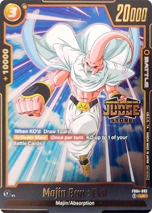 Majin Buu : Evil (FB04-092) (Judge Pack 03) [Fusion World Tournament Cards] | Cards and Coasters CA