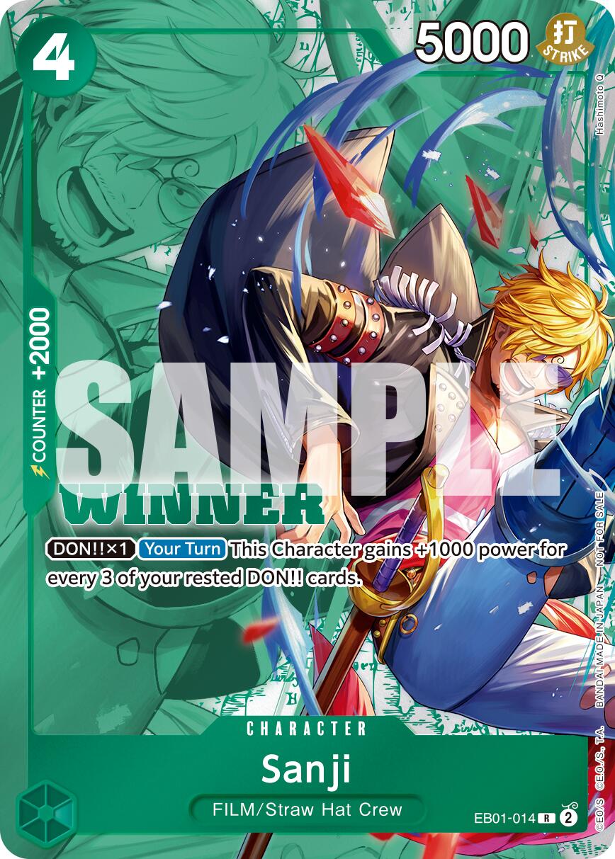 Sanji (Winner Pack 2025 Vol. 1) [One Piece Promotion Cards] | Cards and Coasters CA