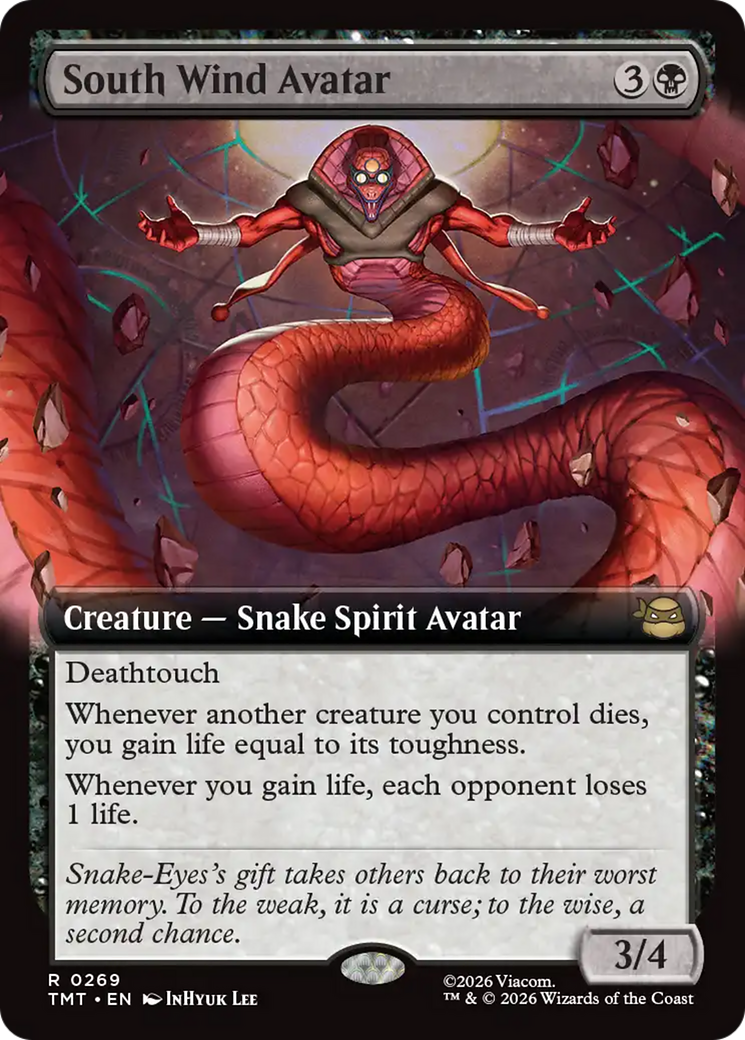 South Wind Avatar (Extended Art) [Teenage Mutant Ninja Turtles] | Cards and Coasters CA