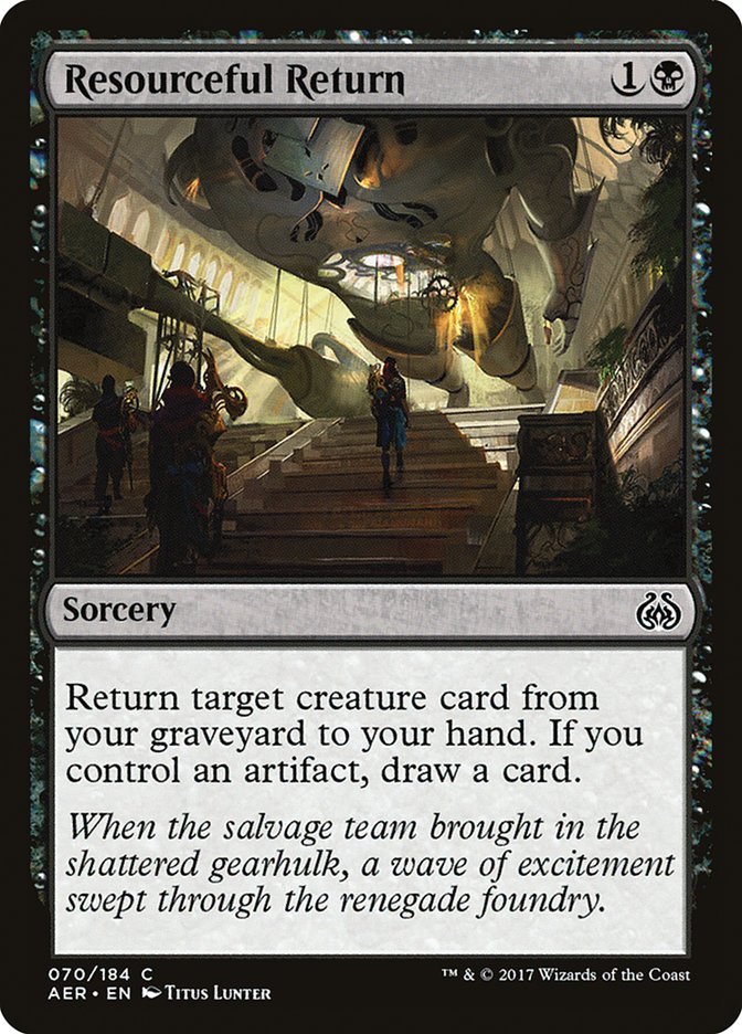 Resourceful Return [Aether Revolt] | Cards and Coasters CA